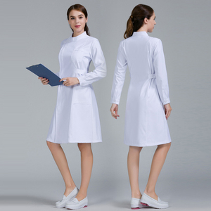 Women's Medical Uniform Women's Dress <b>Tunic</b> With 2 Pockets Needle Detection Hospital <b>Nurse</b> Uniform - Product Image 3