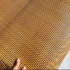MÁS VENDIDO Blue Lotus Cyrus Le Lámina de Mimbre de Ratán Beige Natural Sostenible con Tejido Diagonal y Patrón Cuadrado, Duradera - Product Image 6