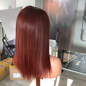 ผมต่อแบบตรงปลายสองด้านทำจากผมคนเวียดนามแบบ100% สีน้ำตาลแดง - Product Image 6