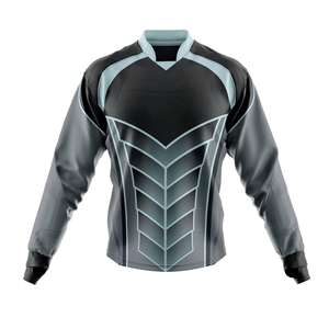 Camiseta de Fútbol de Manga Larga para Hombre, Blanca con Estampado de Camuflaje Borgoña, de Poliéster que Absorbe la Humedad, Cuello en V, Corte Regular, para Todas las Temporadas - Product Image 2