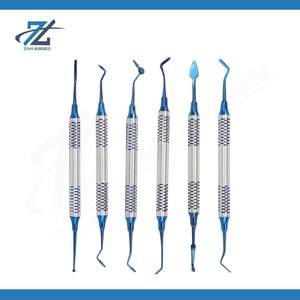Dental Composite Filling Spatula Set 6PCS Double End High Quality Stainless Steel Resin Instruments Dentist <b>Tools</b> Machinery CE - Product Image 5