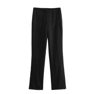 Nuevo Conjunto de Pantalón y Top Elegante para Mujer, Color Sólido, con Botones Frontales, Top Sexy sin Tirantes + Pantalón con Abertura Lateral, Ropa de Calle a la Moda - Product Image 2