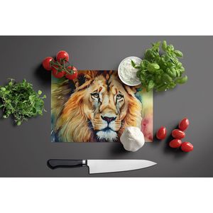 Planche à découper décorative en verre trempé grand format motif lion, nouvelle planche de cuisine pour couper et servir - Product Image 3