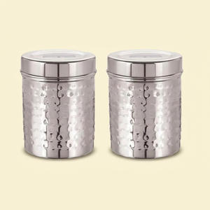 Juego de 3 Recipientes de Hierro con Estampado Floral Azul, Tarros de Almacenamiento de Cocina de Metal Estilo Vintage para Alimentos, Té, Café, Azúcar - Product Image 4