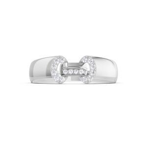 Anillo de Diamantes Cultivados en Laboratorio en Oro Amarillo de 18K de Alta Gama con Certificación IGI, 16 Diamantes, 0.136 Quilates, Color EF, Claridad VVS - Product Image 1