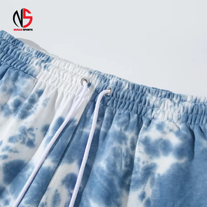 Shorts streetwear tricotés à séchage rapide en toile polyester/coton tie-dye pour hommes, design personnalisé, différentes couleurs, chez NURAK en 2026 - Product Image 5