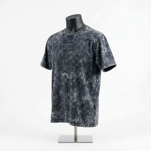 เสื้อยืดทรงหลวมแบบดรอปโชว์เดอร์ ล้างสีแบบแอซิดวอช สไตล์สตรีทแวร์ เนื้อผ้าหนา 100% คอตตอน ล้างสีแบบแอซิดวอช - Product Image 3