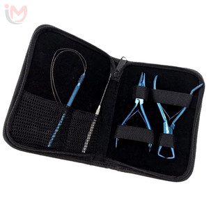Anneaux micro en silicone en gros 4,5*2,5*3,0 MM, perles en silicone pour dreadlocks et tresses, avec pinces à usage commercial - Product Image 1