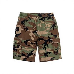 Wholesale Customized <b>Cargo</b> Men's Camouflage Shorts Print Utility Pockets Loose Fit Mid Waist Casual Summer Style 100% Cotton - Product Image 3