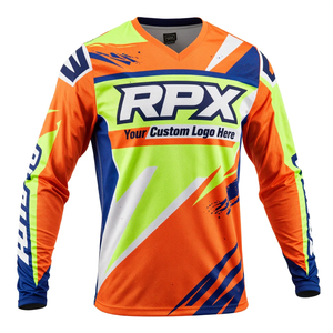 Camiseta de Motocross Sublimada Personalizada de Manga Larga de Secado Rápido para Hombre, Camiseta de Carreras de Motocicleta de Manga Larga para Todas las Temporadas - Product Image 3