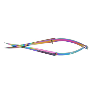 Ciseaux à cuticules en acier inoxydable de haute qualité, personnalisés, à pointe fine, pour la beauté et les sourcils, service OEM - Product Image 4