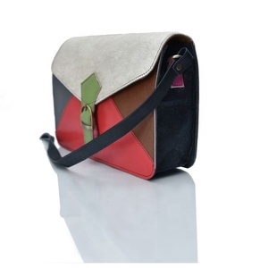 LW Handmade Leather Bag Recycled Leather <b>Purse</b> for Women Western Colorful Leather <b>Small</b> Crossbody Saddle Bag Shoulder Strap Bags - Product Image 2