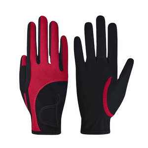 Guantes de equitación de cuero, resistentes al viento, ligeros, cómodos, transpirables, duraderos, antideslizantes, para adultos, recién llegados. - Product Image 1