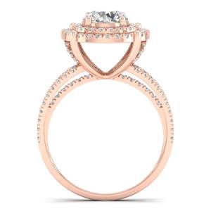 Anillos de Moissanita de Plata de Ley 925 con Certificación REYE GRA, Joyería Fina de Alta Calidad en Oro Rosa de 14K para Compromiso y Boda para Mujer - Product Image 4