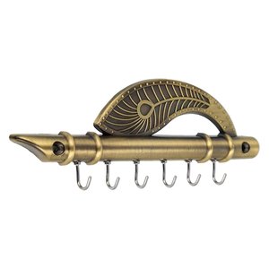 JaipurCrafts <b>Iron</b> Lord Krishna Flute and Peacock Quills Office Organizer Wall Mounted Clothing 18.5 X <b>6</b> Cm - Product Image 1