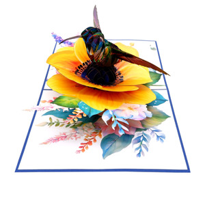 ดอกไม้ทะเล3D มงกุฎเรียแบบป๊อปอัพงานฝีมือจากเวียดนามดีไซน์การ์ดงานฝีมือในราคาที่ดีที่สุดของขวัญแต่งงานงานฝีมือคุณภาพสูง - Product Image 1