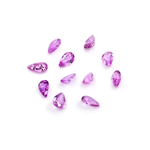 Natural Untreated Mozambique Pink Sapphire Calibrated Pears 3x5mm, Natural Loose Faceted Pink Sapphire Gemstone For Jewelry Maki - Product Image 4
