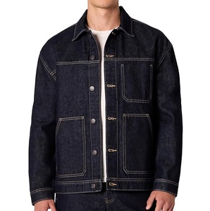 Rapid Sports Men's Winter <b>Denim</b> <b>Jacket</b> Plain Blue High Quality <b>Custom</b> Pockets Stretchable Breathable Quick Dry Sherpa Lined - Product Image 5