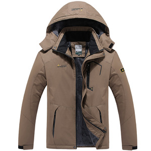 Veste d'hiver pour homme, coupe-vent, imperméable, en polaire, softshell, nylon, avec fermeture éclair, col montant, uniforme d'entreprise personnalisé - Product Image 3