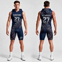 Uniformes de Fútbol 7v7 de Alta Gama con Textura de Mármol Oceánico, Protección UV, Transpirables y Cómodos para Hombre