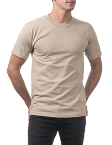 <b>Men's</b> <b>Khaki</b> 100% Cotton Quick Dry Breathable Sport Performance Short Sleeve O-Neck <b>T</b>-<b>Shirt</b> with Customized Printing Front Logo - Product Image 1