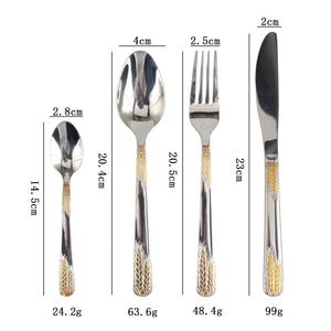 Ensemble de couverts en acier inoxydable de qualité professionnelle |   Cuillère, fourchette et couteau durables pour les services de restauration à grande échelle - Product Image 6