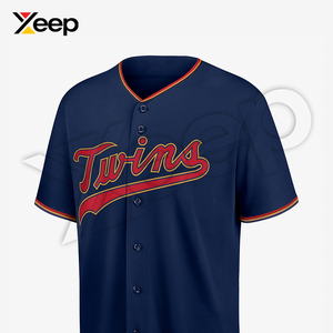 เสื้อเบสบอลผู้ชาย XEEP Customize รุ่น XC-BBU-26 ผลิตจากโพลีเอสเตอร์ คุณภาพสูง บริการ OEM พิมพ์ลายด้วยความร้อน แขนสั้น ระบายอากาศได้ดี - Product Image 2