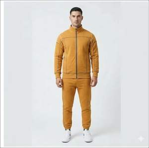 Nuevo Conjunto Deportivo Transpirable de Talla Grande para Hombre, Traje de Correr de Forro Polar con Logotipo, Precio Bajo, Ropa Deportiva OEM Sostenible - Product Image 1