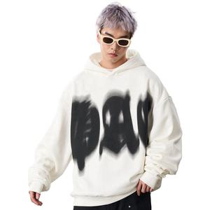 Sweat-shirts à capuche en coton de haute qualité 400 g/m² 500 g/m², impression en relief, hip-hop, surdimensionné, imprimé, pour unisexe - Product Image 4