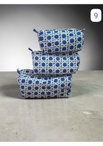 Decorative Bohemian Textile Cosmetic Bag Medium Size Geometric Print Makeup Organizer with Secure Zipper Closure for Travel Use - Product Image 3