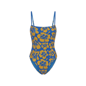 Maillot de bain une pièce sans manches à col carré pour femme, broderie florale perlée, en Spandex/Coton, coupe moulante, avec paréo - Product Image 1