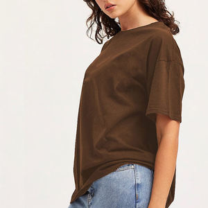 Camisetas Personalizadas con Serigrafía de Alta Calidad, Camisetas de Verano para Mujer, 100% Algodón, Camiseta Extra Grande para Mujer - Product Image 6