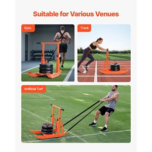 Attrezzatura arancione per allenamento con pesi da slitta Pull & Push per allenamento con velocità e forza - Product Image 6