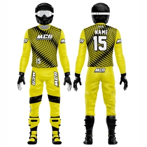 New High Quality Color Combination Sublimation Printing Stretchy Cordura Fabric Custom <b>Sizing</b> ATV, BMX and Motocross Racing Gear - Product Image 1