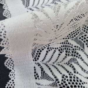 Bande de dentelle extensible botanique 23 cm en Spandex et Nylon, tissu de soutien en maille warp pour bande de soutien-gorge, lingerie, robes et vêtements de mariée - Product Image 2