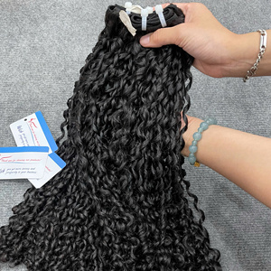 Extensiones de Cabello Humano 100% Premium Pixie Curly de Master Craft, Estilo Vapor, Textura Luminosa, Sin Enredos, Sin Caída - Product Image 2