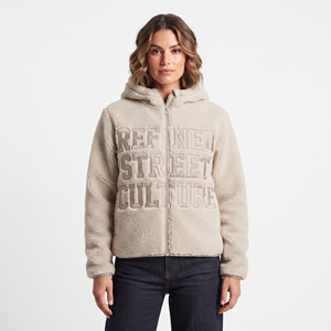 Veste de camping en polaire Sherpa pour femme, vestes zippées en polaire Sherpa pour l'extérieur, vêtements d'hiver résistants pour femmes, sweats à capuche en polaire Sherpa - Product Image 6