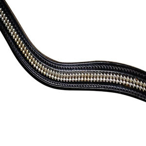 Durable handmade <b>Top</b> Quality English leather horse brow band designed with Multicolor crystals Diamante bling <b>chain</b> brow band - Product Image 3