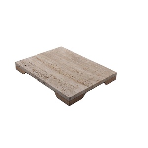 Bandeja elevada de mármol travertino, bandeja de servicio, bandeja organizadora decorativa, decoración moderna para el hogar, calidad premium, ¡muy vendida! - Product Image 1
