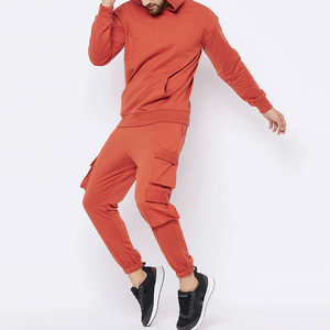 Smart Fit Structured Fabric Jogging Set Men Warm Up Outdoor Training <b>Running</b> Pullover <b>Fleece</b> Texture Suits - Product Image 3