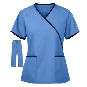 Ensembles d'uniformes médicaux respirants et confortables en tricot extensible avec logo personnalisé pour femmes, pour usage hospitalier et médical - Product Image 5