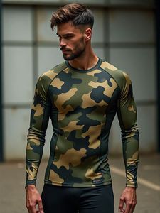 Men's Full Sleeve Rash Guard <b>Compression</b> <b>Shirt</b> Sublimation Print Quick Dry Polyester Fitness Wear Professional Manufacturer's - Product Image 3