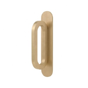 Poignées et boutons de meubles modernes en laiton, forme géométrique, nickel doré poli, durables, pour armoires, portes de cuisine et tiroirs - Product Image 5