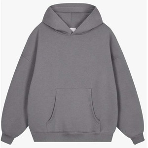 Sweat-shirts à épaules tombantes pour femme, sweat-shirts décontractés pour femme de haute qualité et à la mode, en coton gris - Product Image 4