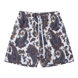 Pantalones Cortos Deportivos de Malla Sublimada con Diseño Intrincado Paisley Monocromático Vintage, MOQ Bajo - Product Image 1