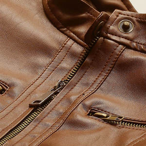Chaqueta de Cuero Genuino para Mujer, Diseño Sólido, Transpirable, Impermeable y Resistente al Viento, Personalizable al por Mayor - Product Image 6