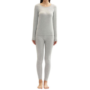 Conjunto de Ropa Interior Térmica Ecológica para Mujer 2026 con Logotipo Personalizado, Ultra Suave, de Felpa, Algodón y Bambú, de Secado Rápido, Transpirable, para Invierno - Product Image 3