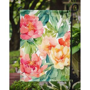 Indiana Pivoines Aquarelle Jardin Drapeau Multicolore Boîte Aux Lettres Décorative Cour Bannière pour Patio Oeuvre Floral Lits Bannière pour Cour - Product Image 3
