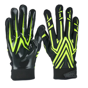 Gants de football américain super adhérents pour receveurs, personnalisables avec logo, pour le rugby par temps froid - Product Image 1