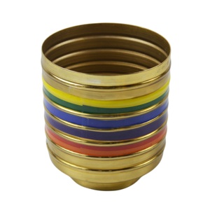 Colored Theme Design Metal <b>Vases</b> Indoor Decor With Colored Design Flower Planters and <b>Vases</b> the Rainbow Accessories - Product Image 3